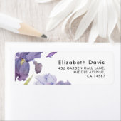 水彩虹彩フローラ春ガーデンアドレス ラベル (インサイチュ)