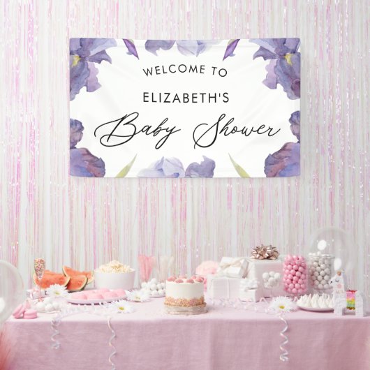 水彩虹彩フローラ春ガーデンウェルカムサイン 横断幕 (パーティー)