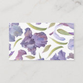 水彩虹彩フローラ春ガーデンブックスフォーBab エンクロージャーカード (裏面)