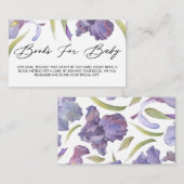 水彩虹彩フローラ春ガーデンブックスフォーBab エンクロージャーカード (正面/裏面)