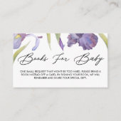 水彩虹彩フローラ春ガーデンブックスフォーBab エンクロージャーカード (正面)