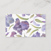 水彩虹彩フローラ春ベビーおむつラッフル エンクロージャーカード (裏面)