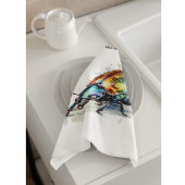 水彩虹彩甲虫カスタム、 キッチンタオル