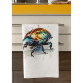 水彩虹彩甲虫カスタム、 キッチンタオル