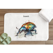 水彩虹彩甲虫カスタム、 バスマット