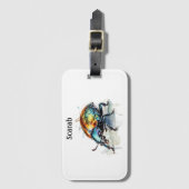 水彩虹彩甲虫カスタム、 ラゲッジタグ (正面縦)