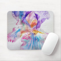 水彩虹彩花絵画の虹彩