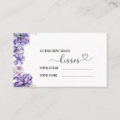 水彩虹彩薄紫花ベビーshEnclosureカード エンクロージャーカード (正面)