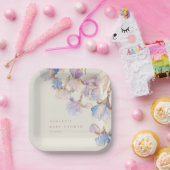 水彩虹彩赤ちゃんシャワー ペーパープレート (パーティー)