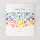 水彩虹結婚色 プレイスカード (外部開封)