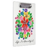 水彩虹色の花 クリップボード (右)