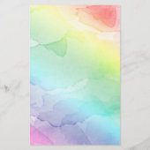 水彩虹色ベイビービンゴペーパーゲームカード チラシ (裏面)