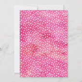 水彩虹色ユニコーンの誕生日招待状 招待状 (裏面)