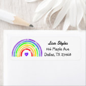 水彩虹(ハート) ラベル (インサイチュ)