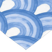 水彩虹 – 青パターン テーブルクロス (アングル)