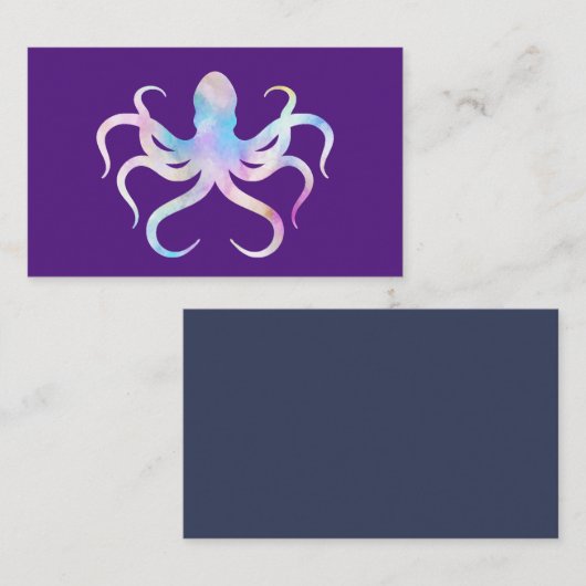 水彩蛸 名刺 (正面/裏面)
