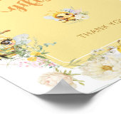 水彩蜂のカードと贈り物 ポスター (角)