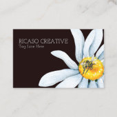 水彩蜂の花パーソナライズされた 名刺 (正面)