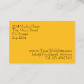 水彩蜂の花パーソナライズされた 名刺 (裏面)