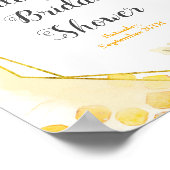 水彩蜂ウェルカムサインポスター ポスター (角)