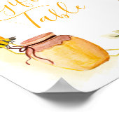 水彩蜂植物性ギフト テーブルサイン ポスター (角)