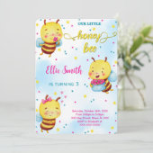 水彩蜂生日邀请函 招待状 (スタンド正面)