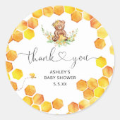 水彩蜂蜜は君を苦感謝していしめる ラウンドシール (正面)