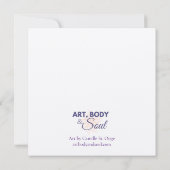 水彩蜂蜜ビーノートカード サンキューカード (裏面)