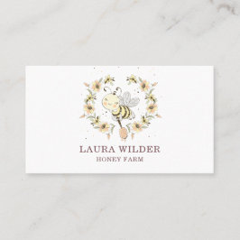 水彩蜂蜜ビーフローラ養蜂場 名刺