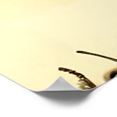 水彩蜂蜜蜂巢图案 ポスター (角)