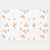 水彩蜂  ラッピングペーパーシート (正面)