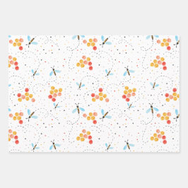 水彩蜂  ラッピングペーパーシート