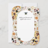 水彩蜜蜂と野草花嫁へ (裏面)