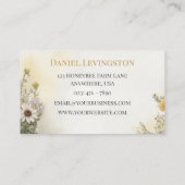 水彩蜜蜂ワイルドフラワーズビーキーピングファーム 名刺 (裏面)