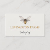 水彩蜜蜂ワイルドフラワーズビーキーピングファーム 名刺 (正面)