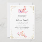 水彩蝶々キンセアニェラ写真15日 招待状 (正面)