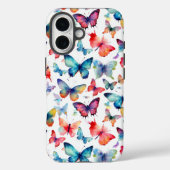 水彩蝶々パターン Case-Mate iPhoneケース (裏面)