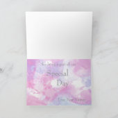 水彩蝶々ラズベリー ブリス サンクス サンキューカード (内部)