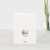 水彩蝶々　感謝カード サンキューカード (裏面)