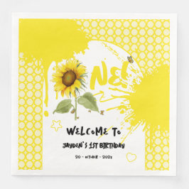 水彩蝶とヒマワリ1日の誕生日