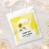 水彩蝶とヒマワリ1日の誕生日 フェイバーバッグ (クリップ留めされた状態)