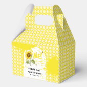 水彩蝶とヒマワリ1日の誕生日 フェイバーボックス (正面)