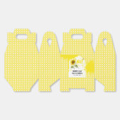 水彩蝶とヒマワリ1日の誕生日 フェイバーボックス (見開き)