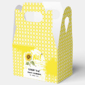 水彩蝶とヒマワリ1日の誕生日 フェイバーボックス (見開き)