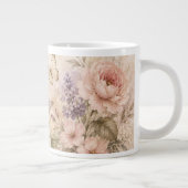 水彩蝶と花柄マグカップ ジャンボコーヒーマグカップ (右)