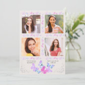 水彩蝶のクイーンセアニエラ写真4枚 招待状 (スタンド正面)