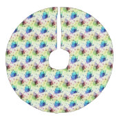 水彩蝶のツリースカート フェイクリネンツリースカート (正面)