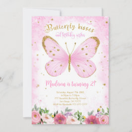 水彩蝶の招待状 招待状