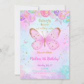 水彩蝶の招待状 招待状 (正面)