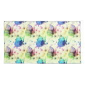 水彩蝶の枕カバー 枕カバー (裏面-左)